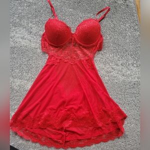 Red Lace Chemise